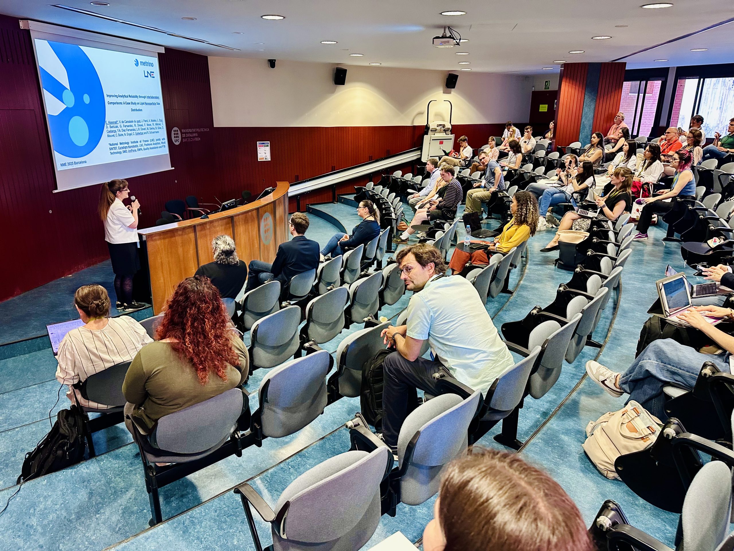 Participants attending the METRINO workshop on how metrology improves nanomedicine at NME25 in Barcelona